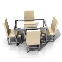 Dining Table & High Back Chair