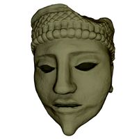 Mayan Face Sculpture