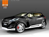 Hyundai Onic concept car 2010 3D Model