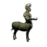 Centaur statue - weapon stand