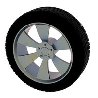 Six X spoke rim wheel