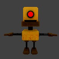 Cartoon Rusty Robot