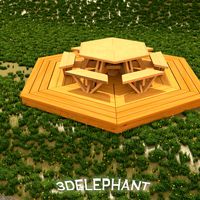 Picnic Table - 6 sided