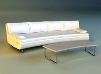Sofa luxury leather white