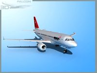 Falcon3D A319 Northwest Airlines 2 3D Model