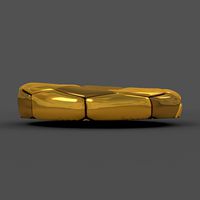 Soccerball flat golden