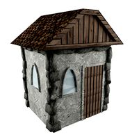 Low Poly House game asset