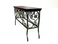 table of wrought iron