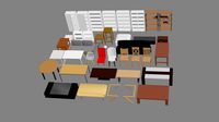 Furniture Set for Game Development