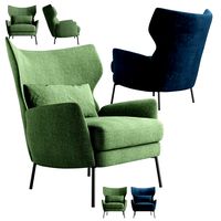 Alex Navy Crateandbarrel Armchair
