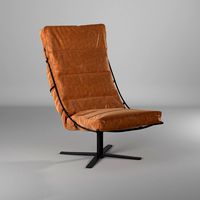 BRUTUS FAUTEUIL - COGNAC WALNUT