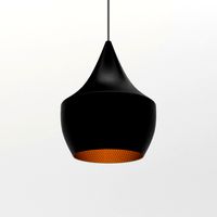 Tom Dixon Beat Fat Black Pendant Light