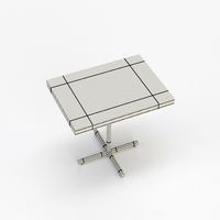 Welded X Base Table