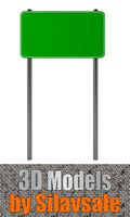 Green Road Traffic Sign