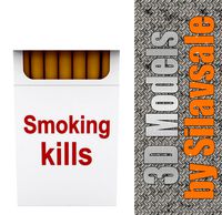 Smoking kills on Cigarettes Packet