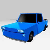 Low Poly Pickup Truck