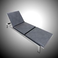 Leather Chrome Couch
