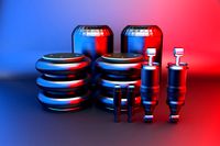 Set of trucks suspension