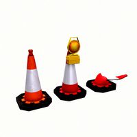 Traffic Cone Collection Low poly