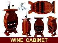 Wonderful Wine cabinet 3D model