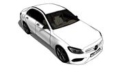 Benz C-Class 3d model(2)