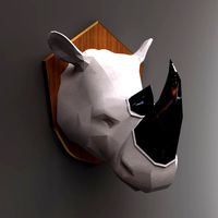 Rhino sculpture