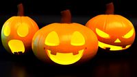 Halloween Pumpkins 3D model
