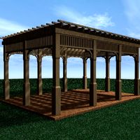 Pergola 6 Freestanding 3D Model