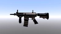 M4 Assault Rifle Low-poly 3D model
