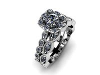 Marquise round rope ring