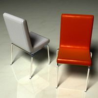 Leather and Chrome Chair