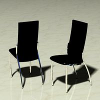 Leather and Chrome Chair