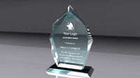 Pyramid award glass