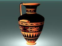 Ancient Red Figure Pottery-Hydria