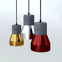 Cement Steel Lamp
