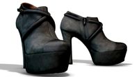 Female Leather Short Boots - Photoscanned PBR(1)