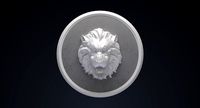 Panel Figure Lion