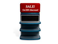 Retail Rack with Emissive texture