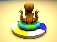 Soft playground Octopus spin