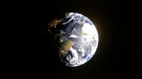 Planet Earth with dynamic day night cycles