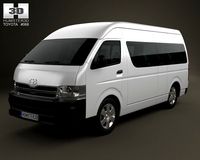 Toyota HiAce Super Long Wheel Base 2012 3D Model