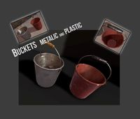 bucket metal and plstic