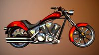Honda Fury Motorcycle Red