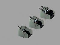 40 mm/56 Mark 1, Mark 2 Anti-Aircraft Batteries - Open Turret WWII