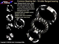 19 Barrel Roller Bearing w/flange