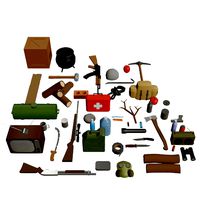 Low Poly Survival Game Asset Collection