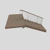Stairs with railing