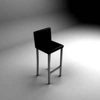 Aluminium bar chair