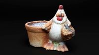 Rooster photoscan clay