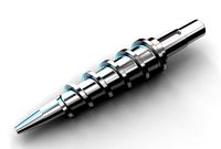 Extruder conical screw